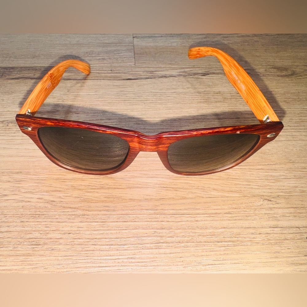 Brown Translucent Frame Sunglasses With Dark Lens… - image 2